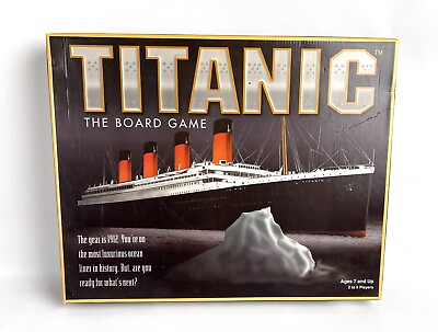 #ad TITANIC The Board Game Vintage 1998 University Games 99% Complete Missing 2 PCs