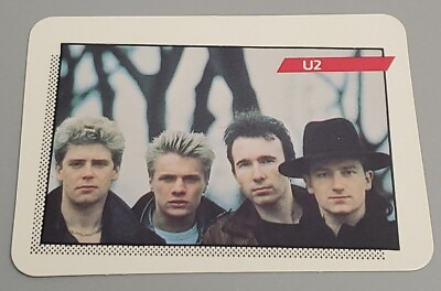 #ad 1985 Rock Star Concert Cards U2 Rookie Card 1st Series #91