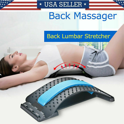 #ad Posture Relief Magic Back Stretcher Lower Lumbar Pain Acupuncture Back Massager