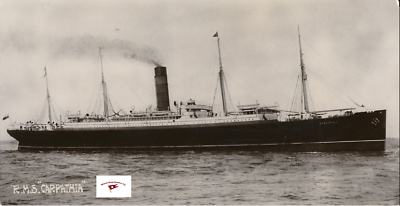 RMS CARPATHIA TITANIC RESCUE SHIP REPRINT FROM OLD POST CARD