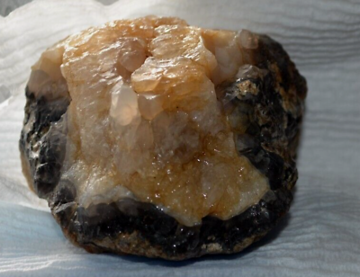 #ad Quartz Agate Crystals Geode Mineral Specimen 14 OZ Display Sparkly