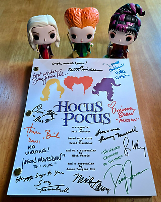 Hocus Pocus Script Cast Signed Autograph Reprints Full Script 112 Pages